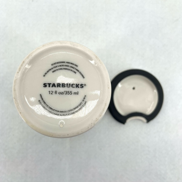 Starbucks Seattle Gasworks Park 2015 Travel Mug White Ceramic PNW Collectors Cup - Picture 8 of 9